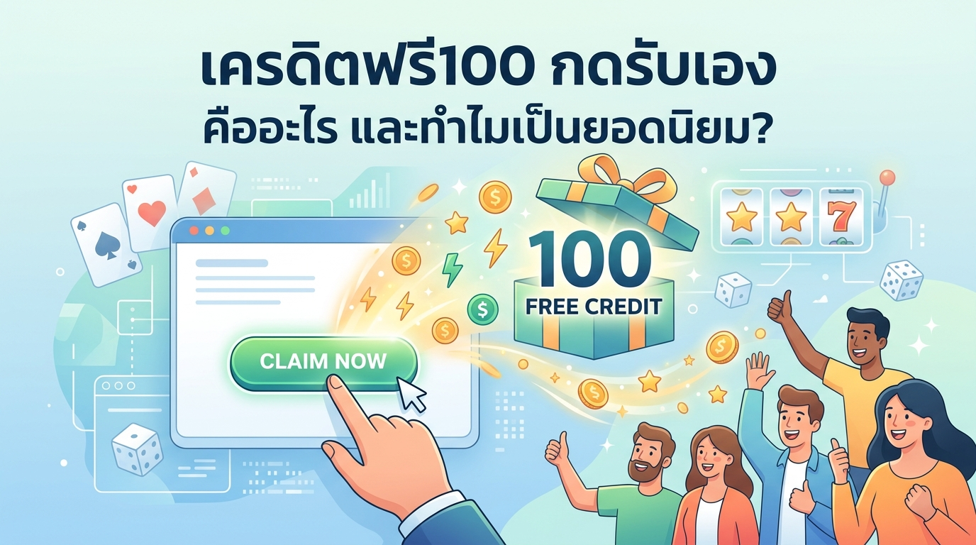 เครดิตฟรี100 กดรับเอง คืออะไร และทำไมถึงเป็นที่นิยม?