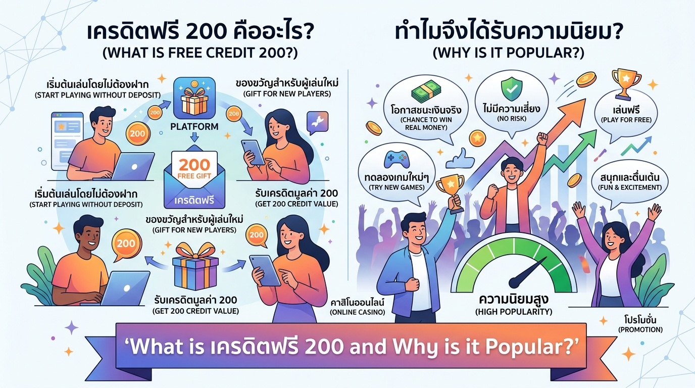เจาะลึก เครดิตฟรี 200 PG และ สล็อตเครดิตฟรี 200