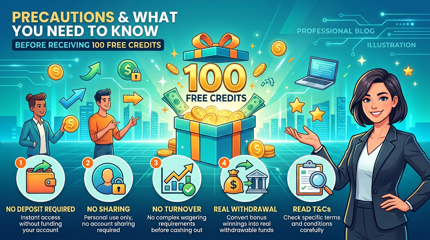 ข้อควรระวังและสิ่งที่คุณต้องรู้ก่อนรับเครดิตฟรี 100