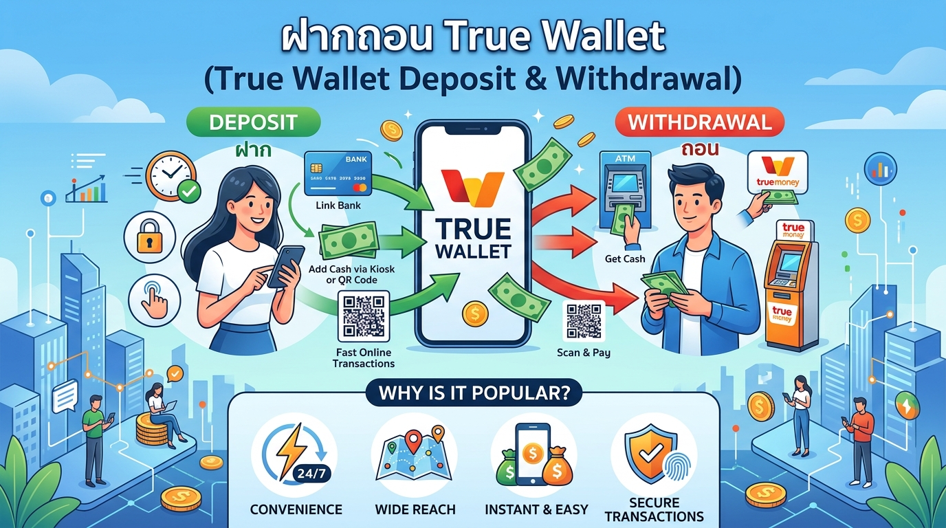 ฝากถอน True Wallet คืออะไรและทำไมถึงเป็นที่นิยม?