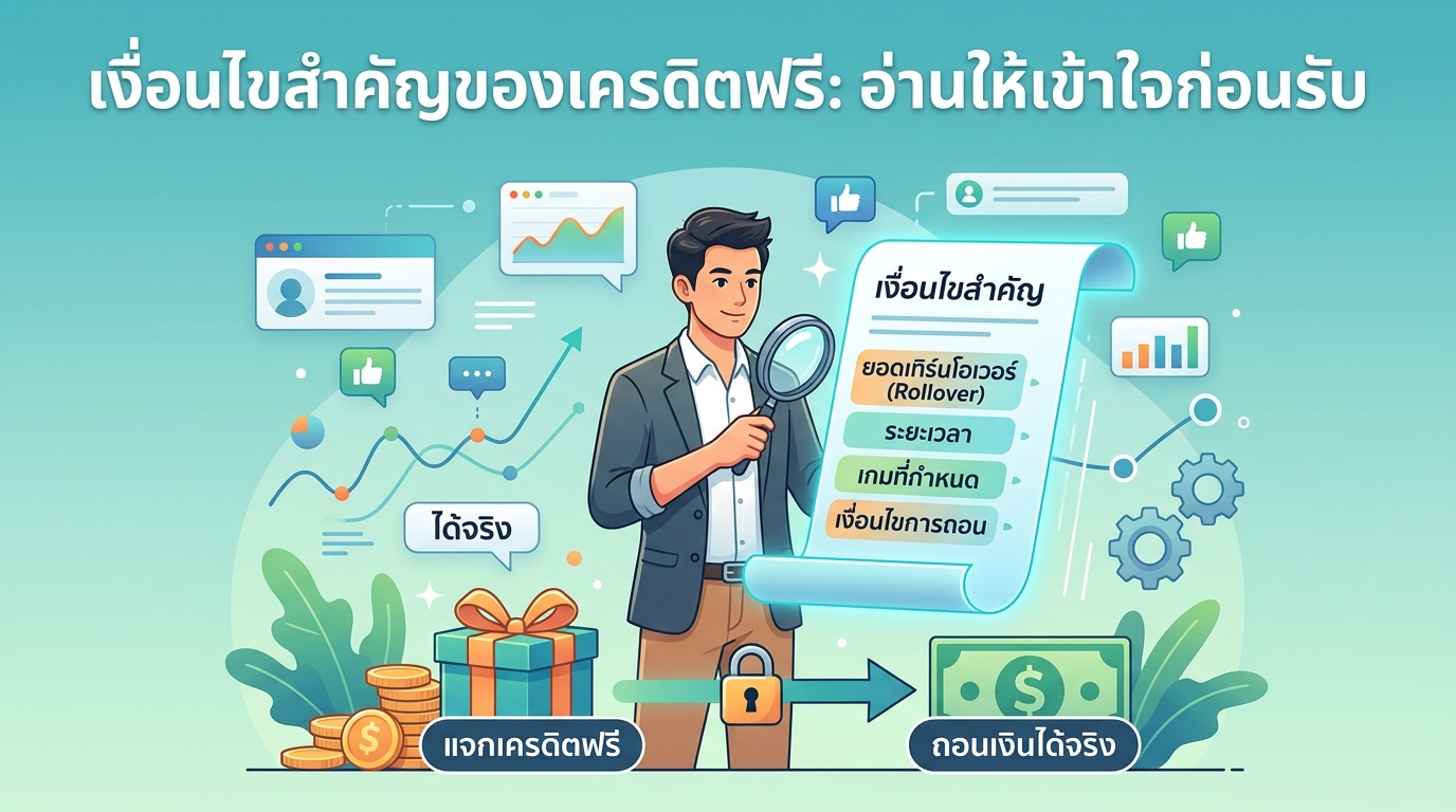 แจกเครดิตฟรีล่าสุด ได้จริง คืออะไร? ทำไมถึงเป็นที่นิยม?