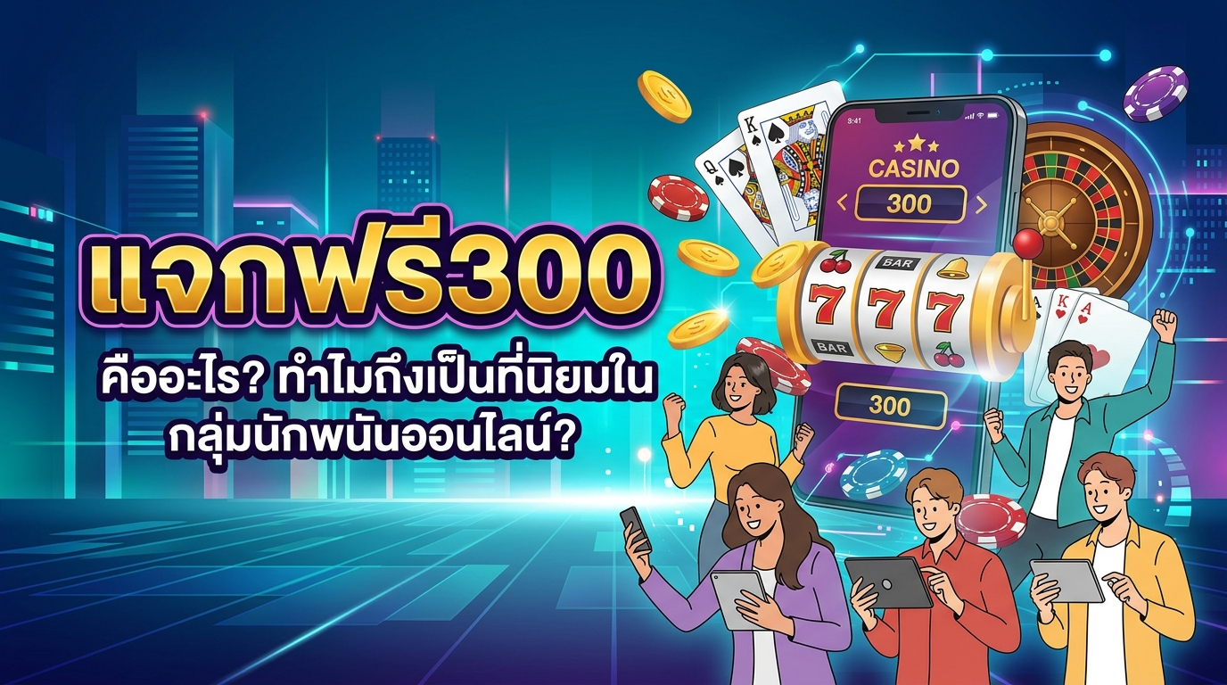 แจกฟรี300 คืออะไร? ทำไมถึงเป็นที่นิยมในหมู่นักพนันออนไลน์?