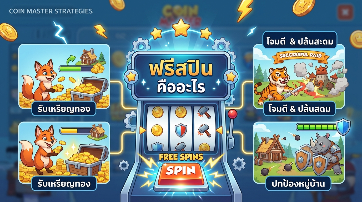 ฟรีสปิน Coin Master คืออะไร? ทำความเข้าใจพื้นฐานของเกม