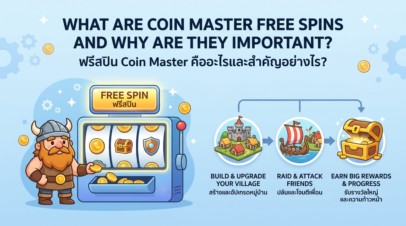 ฟรีสปิน Coin Master คืออะไร และทำไมถึงสำคัญ?