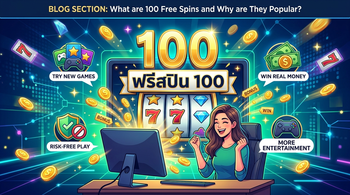 ฟรีสปิน100 สำหรับผู้เล่นคริปโตและเกมยอดนิยม