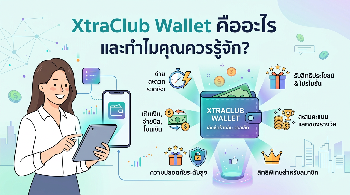 เลือก XtraClub Wallet หรือกระเป๋าคริปโตที่ใช่สำหรับคุณ