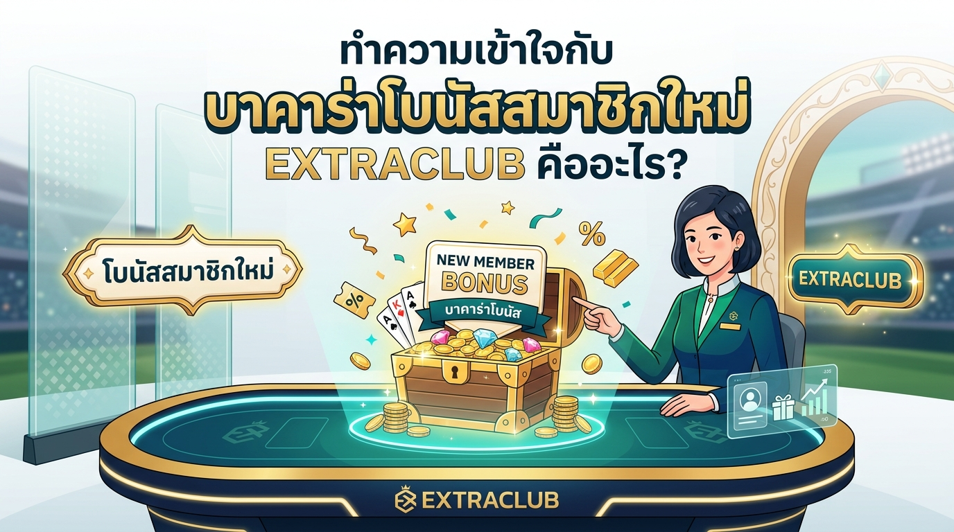 ทำความเข้าใจกับ บาคาร่าโบนัสสมาชิกใหม่ EXTRACLUB คืออะไร?