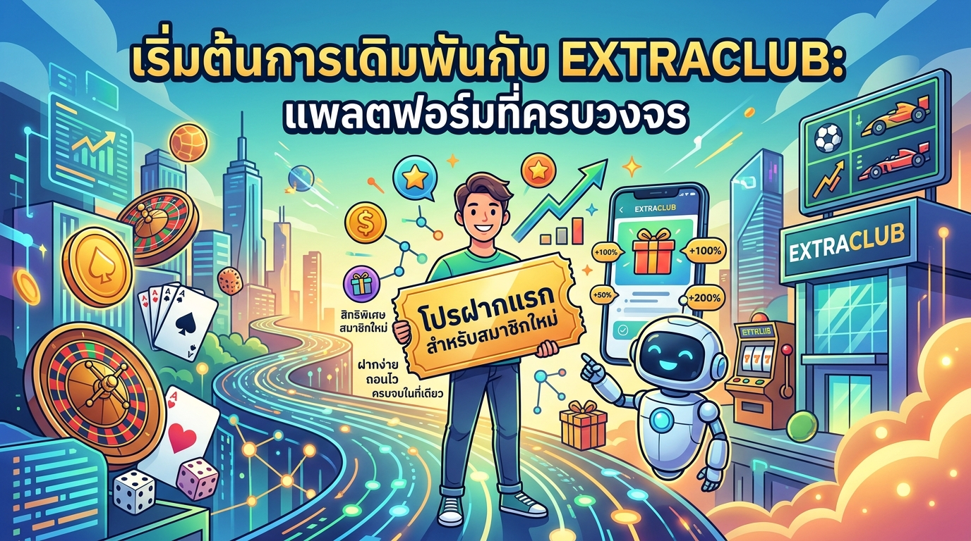 EXTRACLUB โปรฝากแรกสำหรับสมาชิกใหม่: แพลตฟอร์มที่ครบวงจร