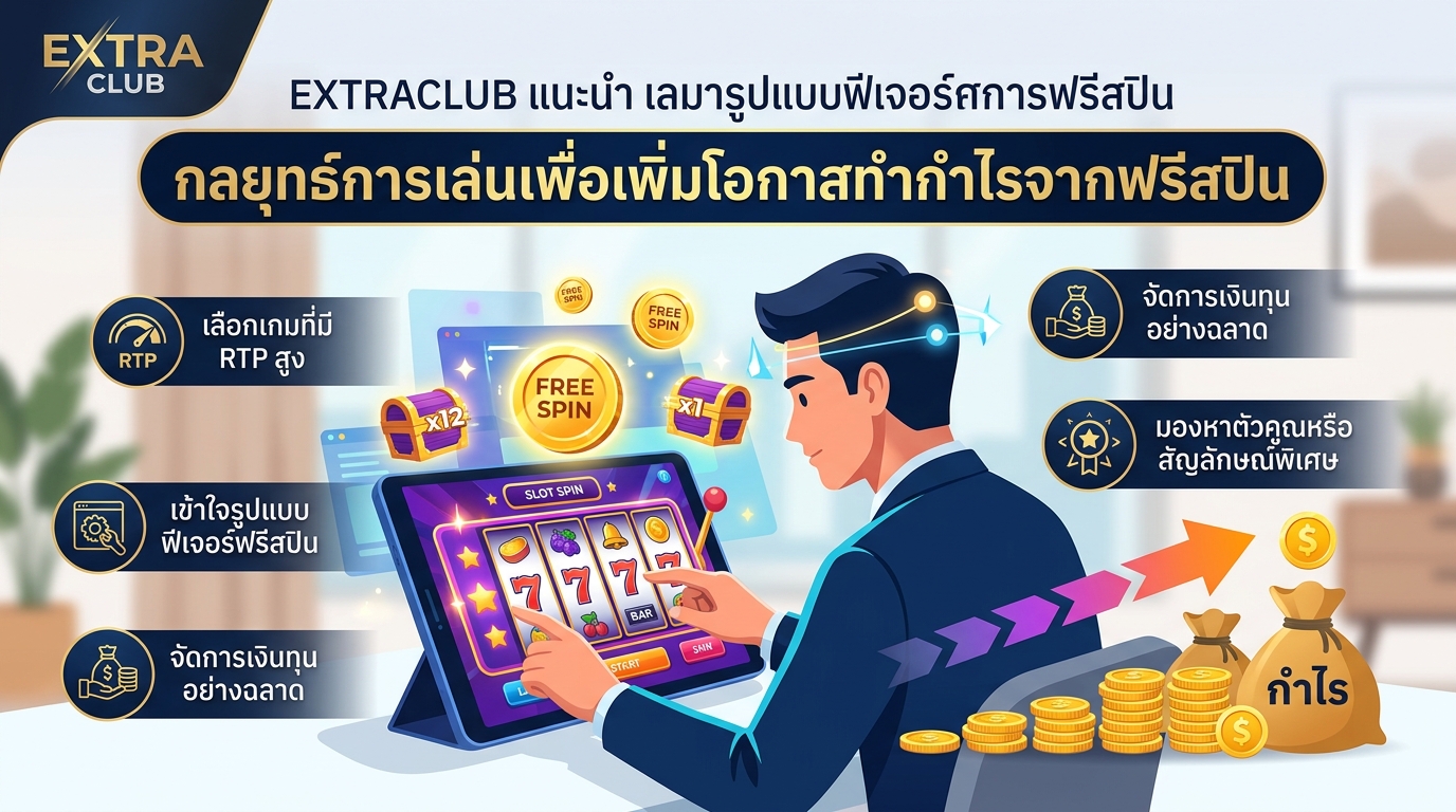 EXTRACLUB แนะนำเกมฟีเจอร์ฟรีสปิน